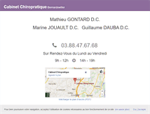 Tablet Screenshot of chiro-sante.org